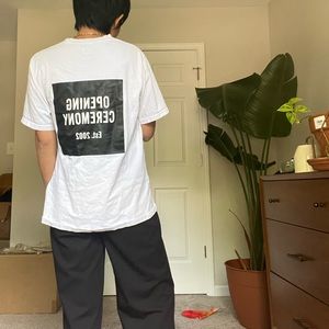 Opening ceremony white tee